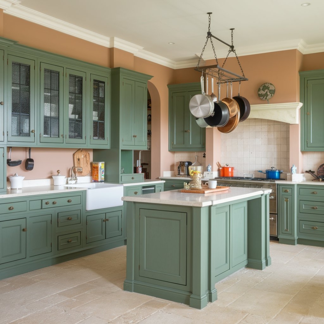 Best Benjamin Moore Green for Kitchen Cabinets