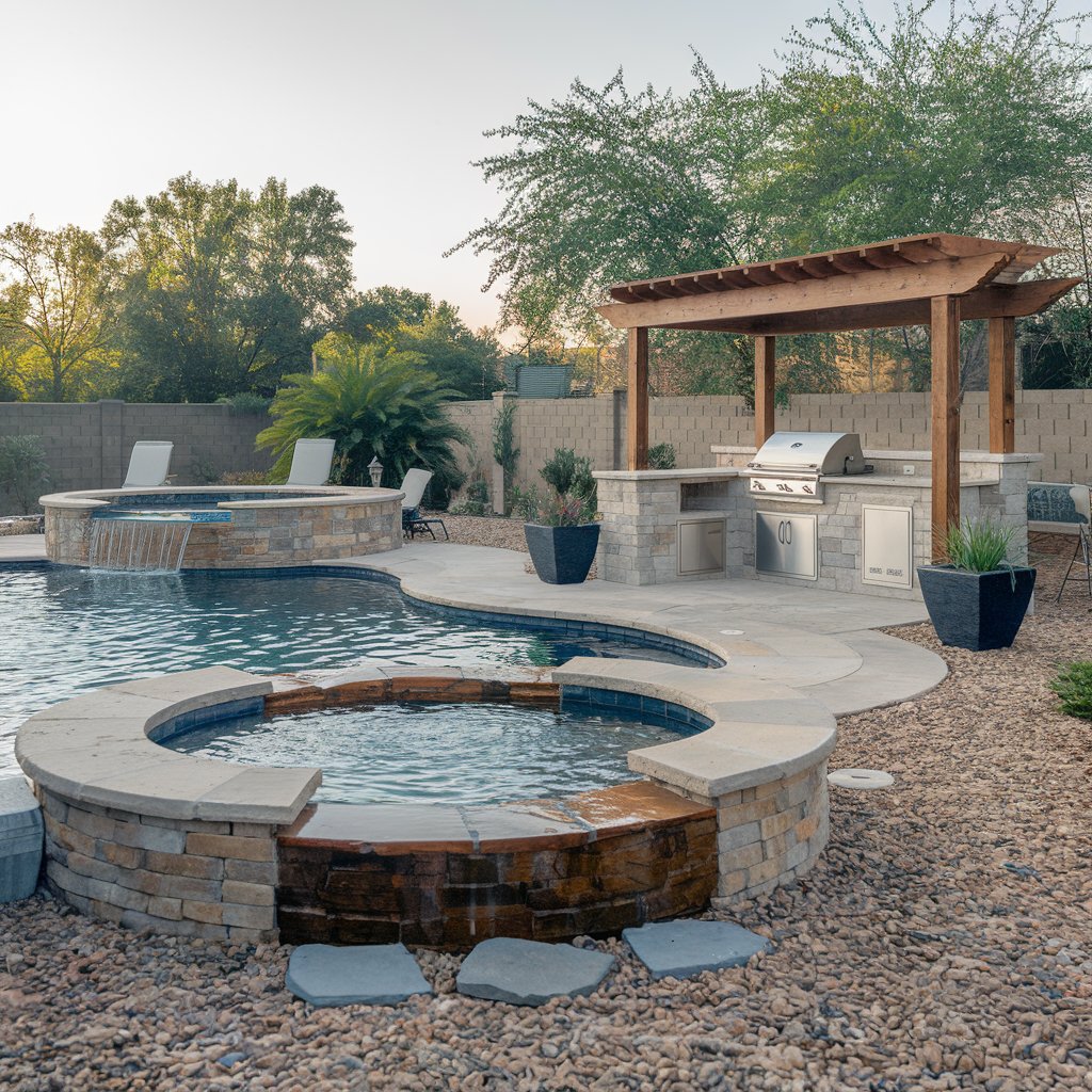 Backyard Pool And Outdoor Kitchen Designs Backyard Pool And Outdoor Kitchen Designs
