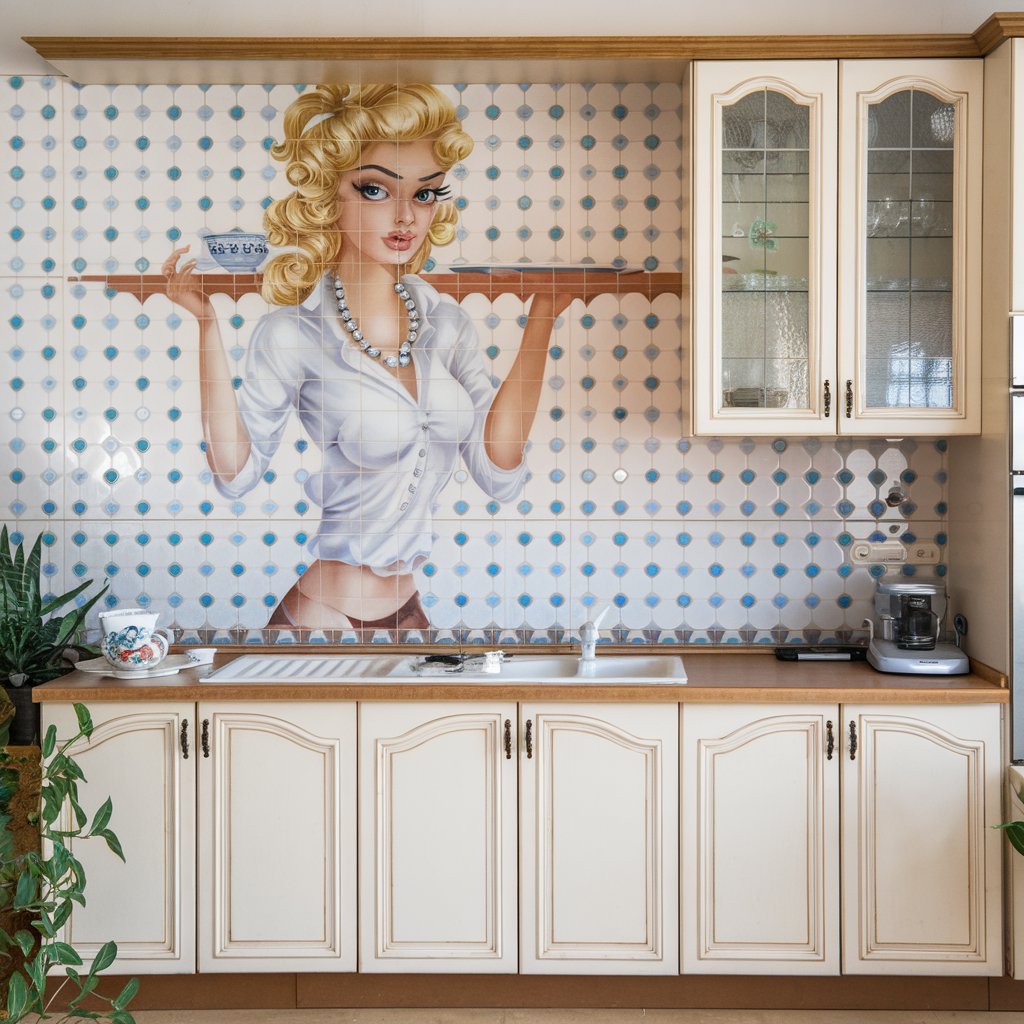 Backsplash Tile above Kitchen Cabinets